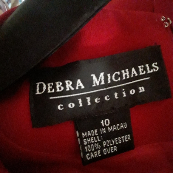 Vintage Debra Michael's Red and black dress 10 - Picture 6 of 6